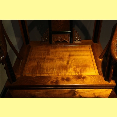 四川清式皇宫圈椅三件套家具金丝黄心楠实木家私名贵椅子仿古凳子别墅