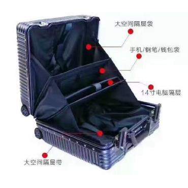 新18寸登机箱电脑包 商务女人旅行箱 万象行李箱箱包 