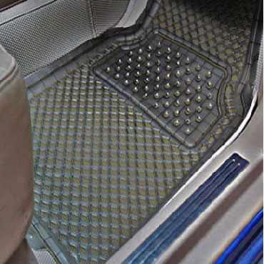 卡美驰 PVC汽车脚垫防水透明脚垫汽车防滑通用脚垫汽车塑料脚垫 